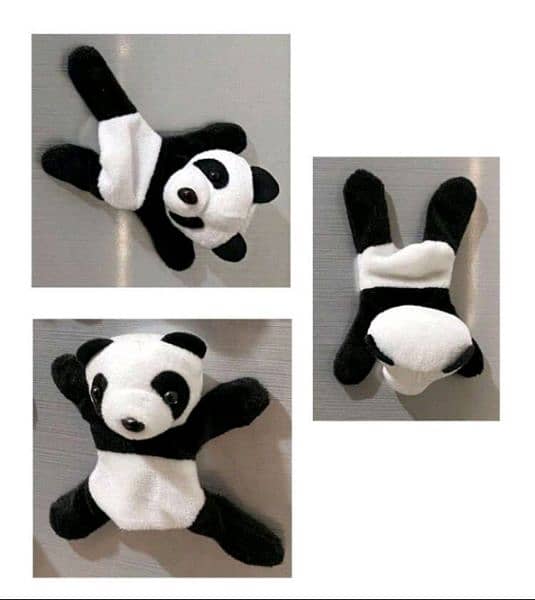 cute plush panda magnet 5
