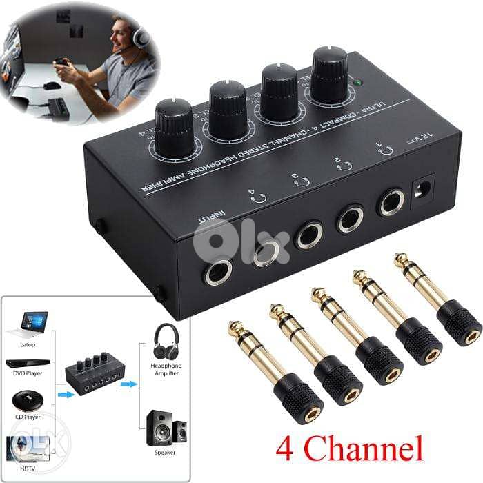 Behringer MicroAMP HA400 4-channel Headphone Amplifier,Studio Preamp 1