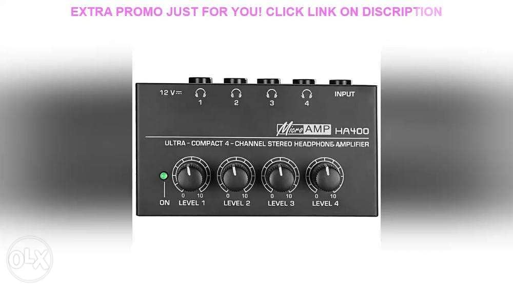 Behringer MicroAMP HA400 4-channel Headphone Amplifier,Studio Preamp 2