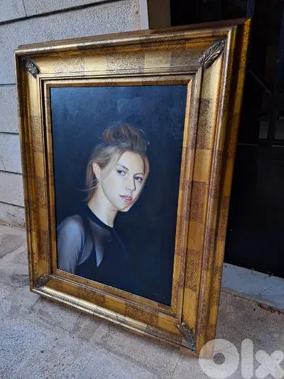لوحة رسم زيتي مميزة انتيك سعر لقطة painting