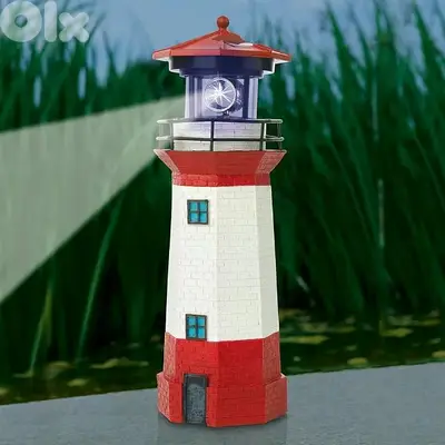 solar lighthouse 28cm