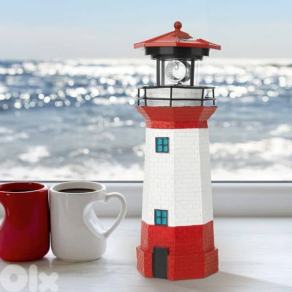 solar lighthouse 28cm 1