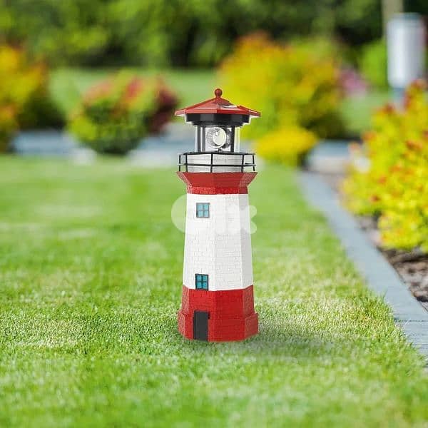 solar lighthouse 28cm 2