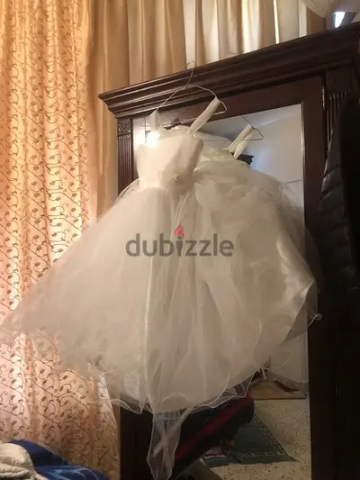 wedding dress فستان ابيض للبنات