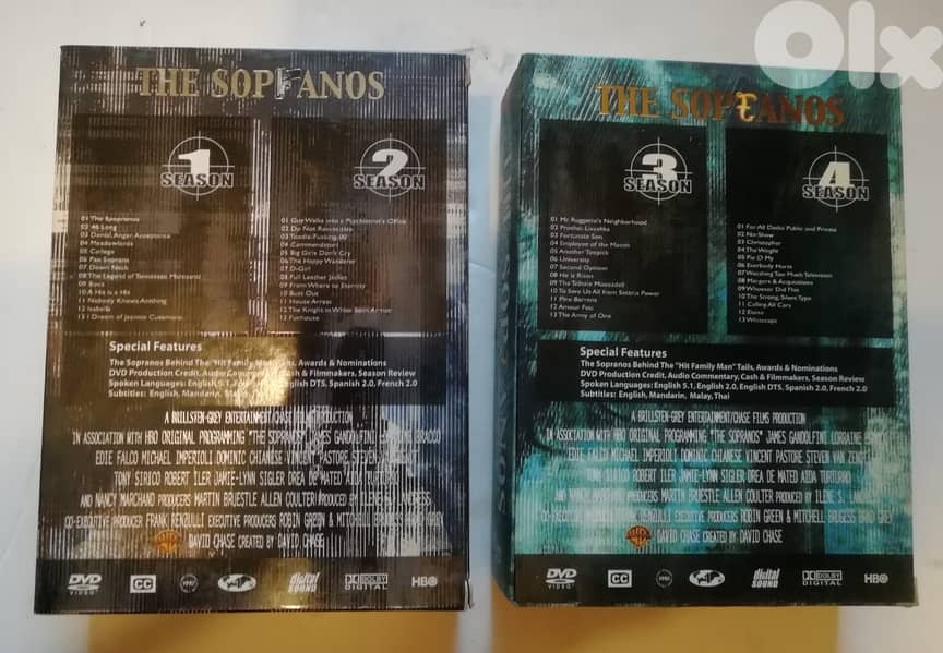 The sopranos seasons 1 to 4 in 2 original dvds box sets 2