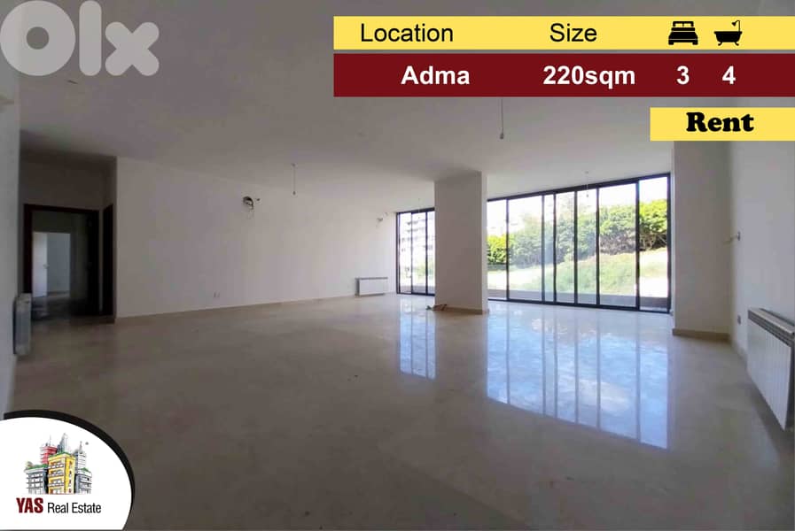 Adma 220m2 | Rent | Partial View | Flat | Classy Area | IV/RA | 0