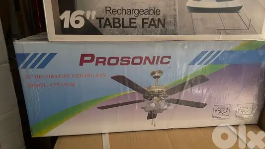 Prosonic Ceiling fan with lights