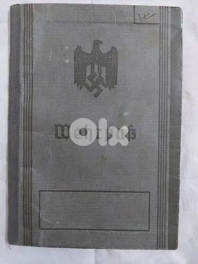 World War passport Nazi officer Hitler German 3rd Reich Army