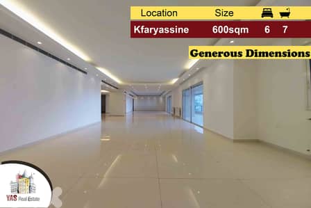 Kfaryassine 600m2 | Open View | Decorated | Generous dimensions | IV |