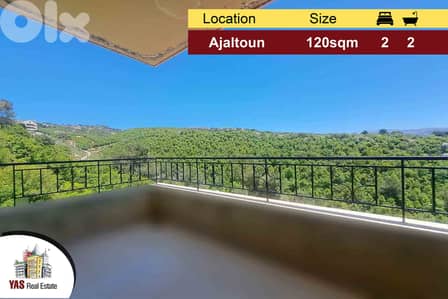 Ajaltoun 120m2 | Panoramic View | New | Modern | DA |