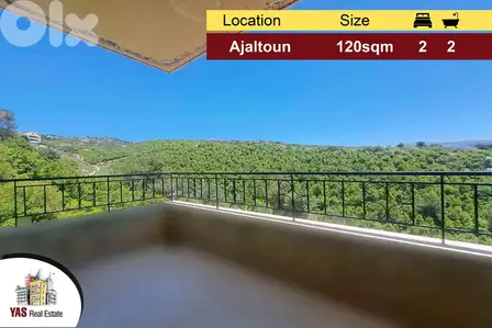 Ajaltoun 120m2 | Panoramic View | New | Modern | DA |