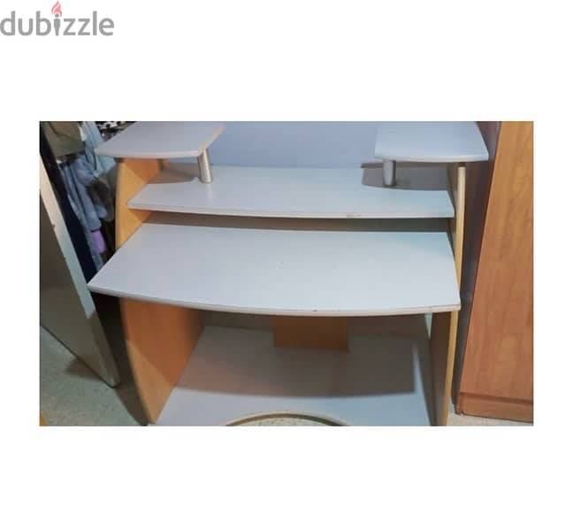 Work and Study Wood Desk 0
