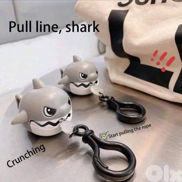 funny shark keychain 2