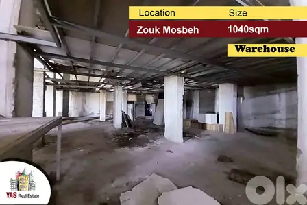 Zouk Mosbeh 1040m2 | Warehouse | Commercial|  Private Entrance | IV MY