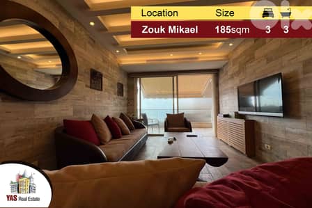 Zouk Mikael 185m2 | Super Luxurious | New Duplex | Sea View | EH |
