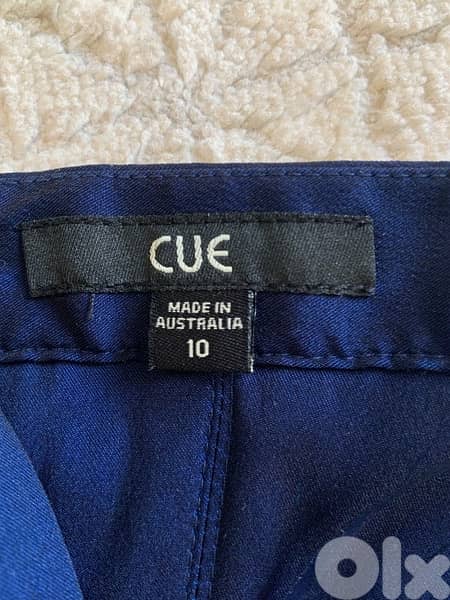 CUE navy blue dress with belt 5