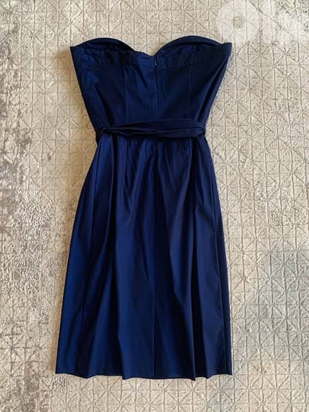 CUE navy blue dress with belt 6
