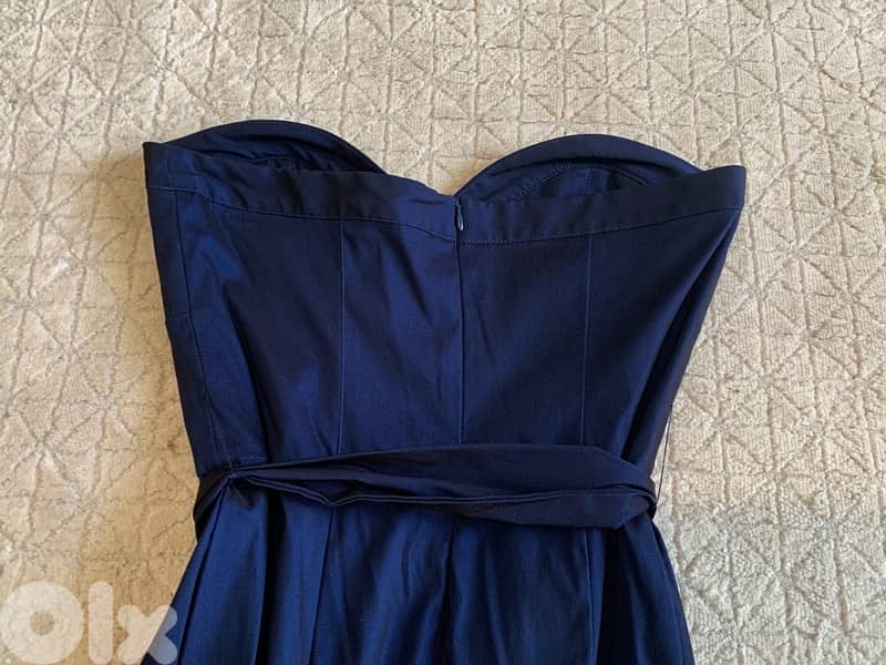 CUE navy blue dress with belt 7