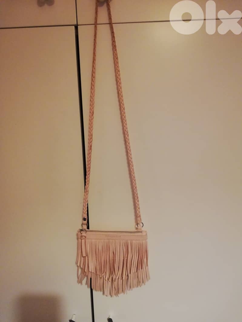 Pink leather bag 0