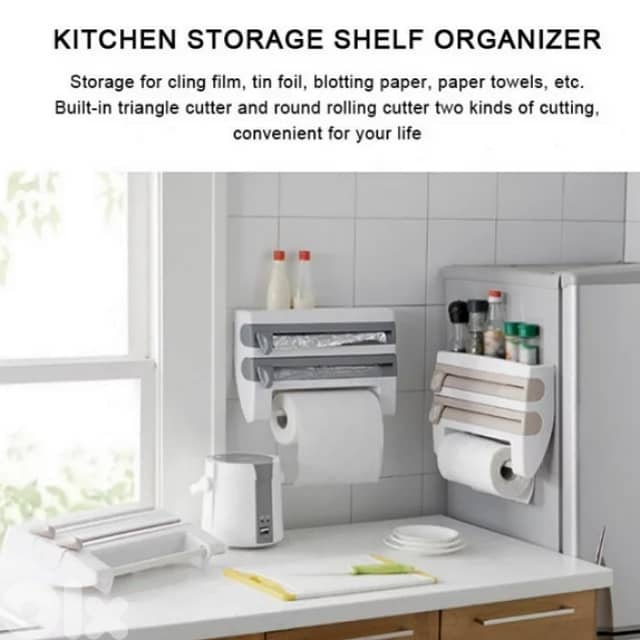 Paper Towel Dispenser 4-in-1 Foil Wrap Dispenser 2