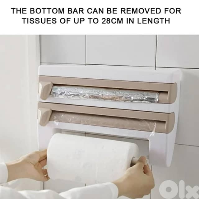Paper Towel Dispenser 4-in-1 Foil Wrap Dispenser 3
