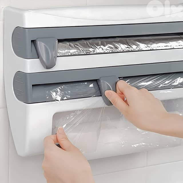 Paper Towel Dispenser 4-in-1 Foil Wrap Dispenser 4