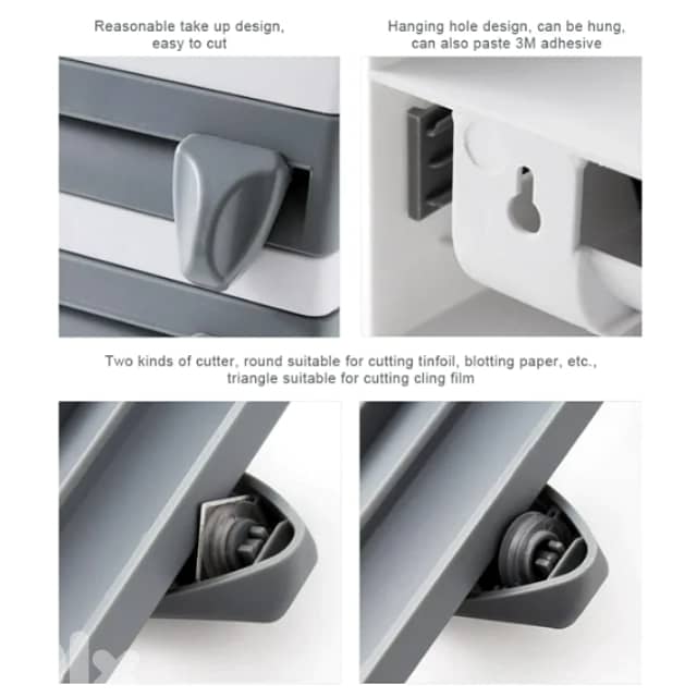 Paper Towel Dispenser 4-in-1 Foil Wrap Dispenser 5
