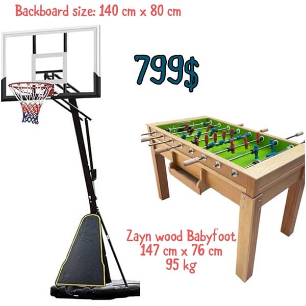 Basketball hoop + Babyfoot zayn 0