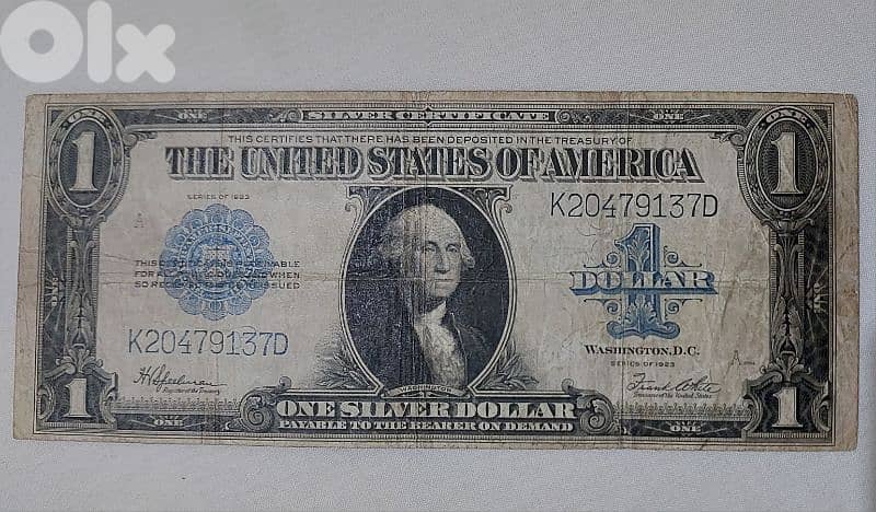USA Very Large Dollar Banknote year 1923 0