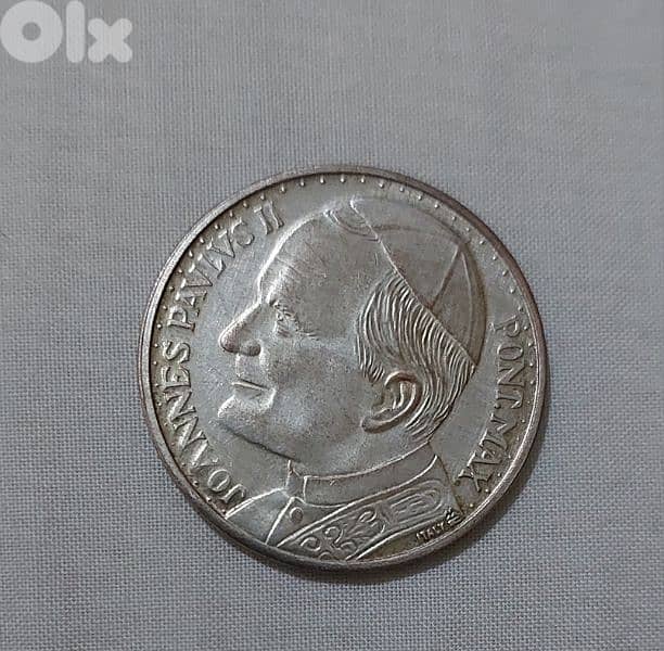 John Paul II silver plated Memorial Commomrative Coin 0