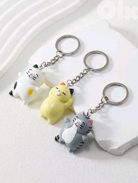 Lazy Cats keychains 0