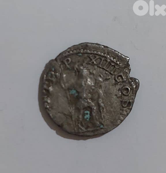 Ancient Roman Silver coin for Emperor Caracalla year 198 AD 1