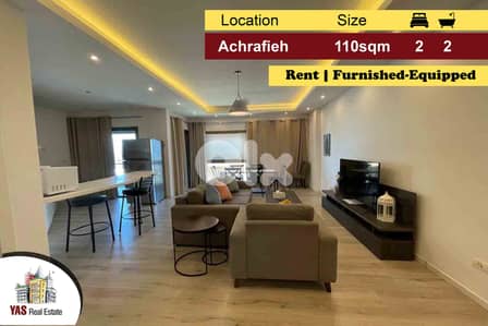 Achrafieh 110m2 | Rent | Furnished-Equipped | Super Luxurious | PA |