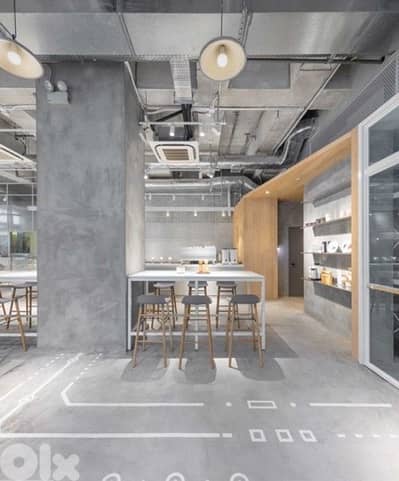 industrial design high ceiling for concept gallery hair dressing spa