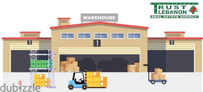 740 Sqm | Depot For Sale Or Rent In Zalka | 2 Doors