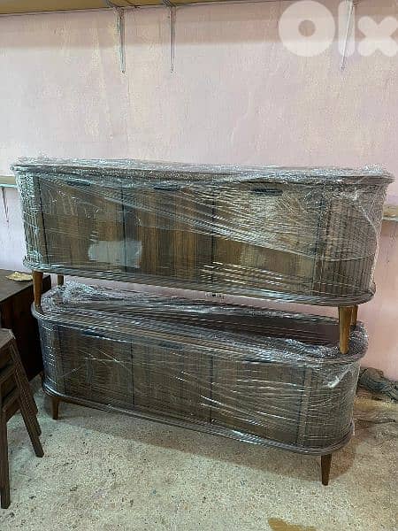 طاولة Tv عرض 150 سم ملبسة قشرة افركيه 0