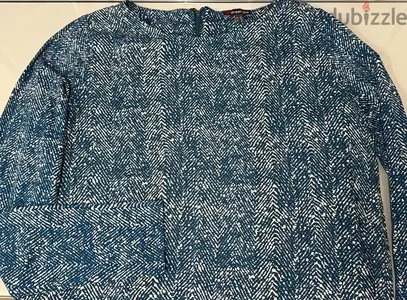 top for women, blue and white