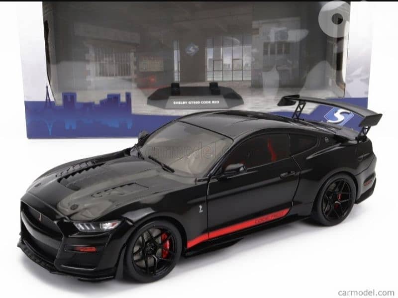 Mustang Shelby GT500 Code Red '22 diecast car model 1;18. 0