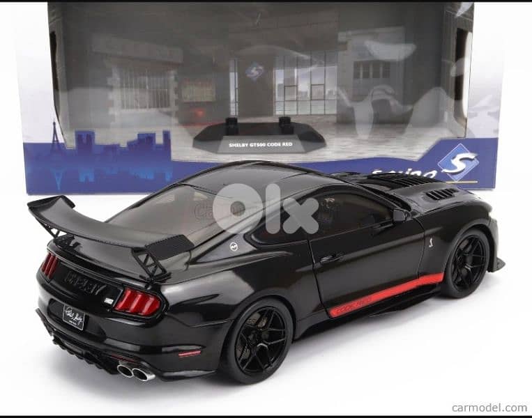 Mustang Shelby GT500 Code Red '22 diecast car model 1;18. 4