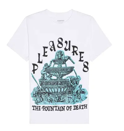 PLEASURES Fountain T-Shirt SIZE: M