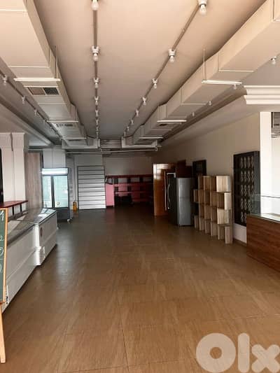 250 Sqm l Fully Equipped Showroom For Rent In Kfarhbab