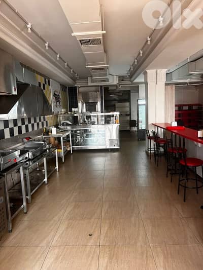 250 Sqm l Fully Equipped Showroom For Rent In Kfarhbab