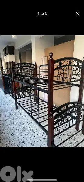 تخت مفرد طابقين ماليزي تقيل شغل برا خشب سميك تخت مفرد طابقين ماليزي تقيل شغل برا خشب سميك