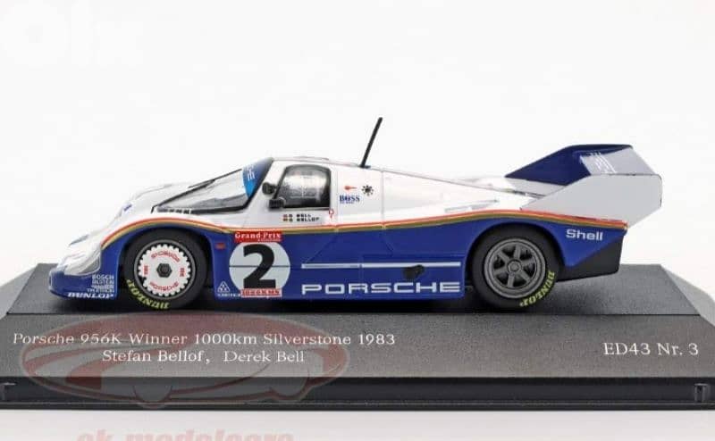 Porsche 956K 1983 diecast car model 1;43. 2