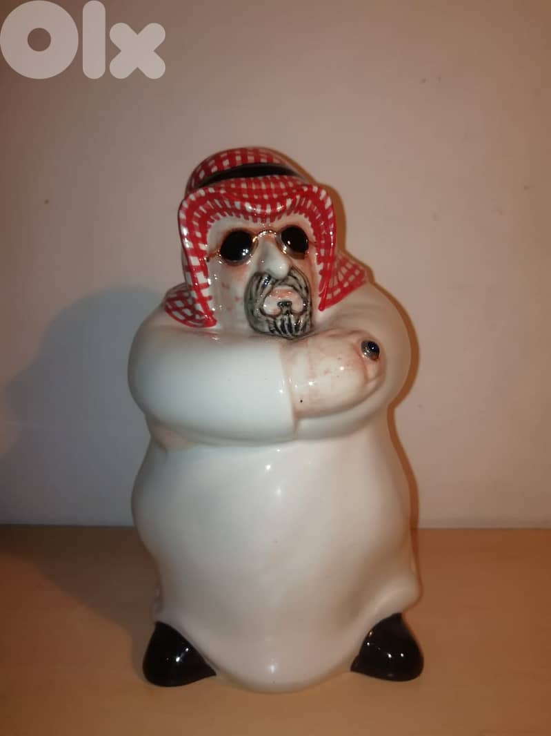 Arab cheikh porcelain money bank  31*12cm 0