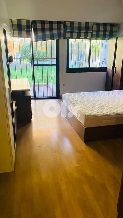 L15323-Spacious Furnished Apartment With Garden for Rent In Naccache