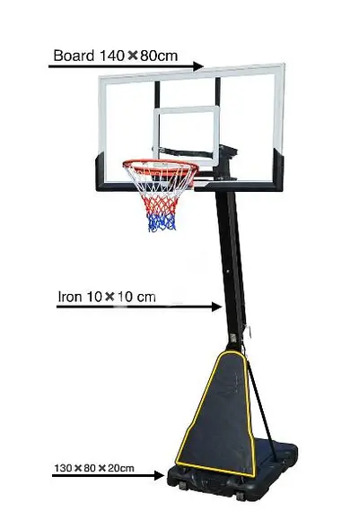 movable hoop basketball stand