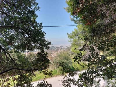 1022 SQM Land in Louaizeh, Baabda Overlooking the Mountains