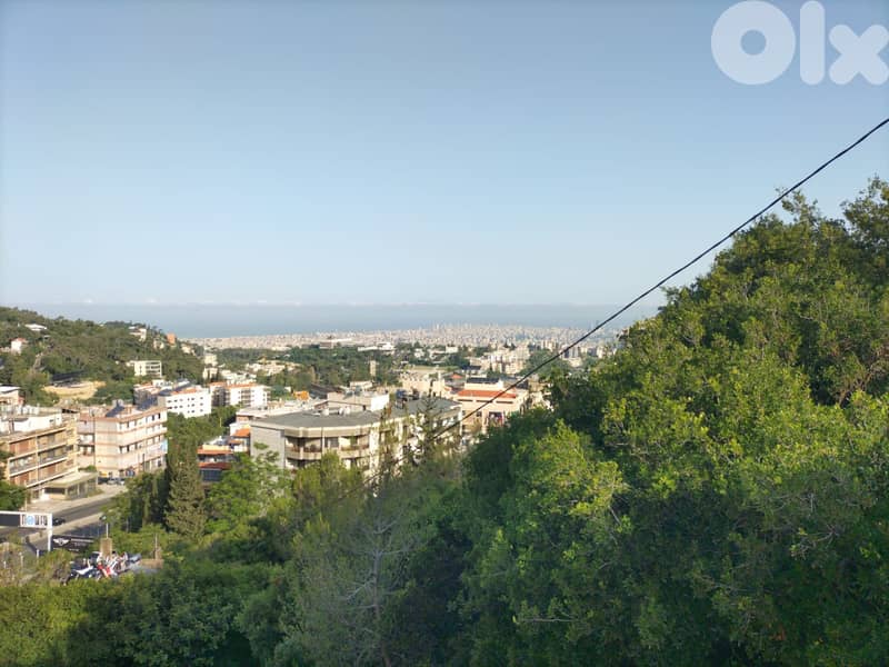 1022 SQM Land in Louaizeh, Baabda Overlooking the Mountains 2
