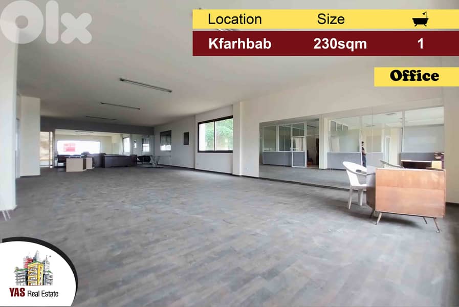 Kfarhbab 230m2 | 40m2 Terrace | Office |Luxury | Open Space | IV | 0